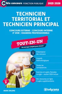 Technicien territorial et technicien territorial principal de 2e classe - Tout-en-un - Catégorie B - Concours 2023-2024_cover