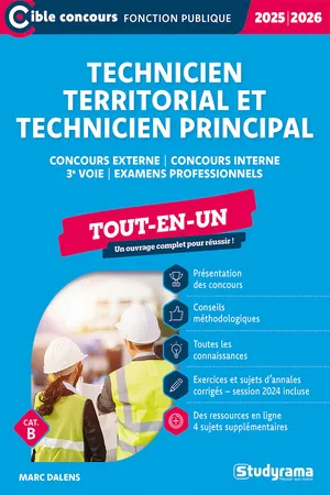 Technicien territorial et technicien territorial principal de 2e classe - Tout-en-un - Catégorie B - Concours 2023-2024