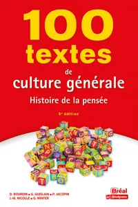 100 textes de culture générale : Histoire de la pensée_cover