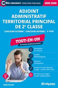 Adjoint administratif territorial principal de 2e classe - Tout-en-un - Catégorie C - Concours 2023-2024_cover