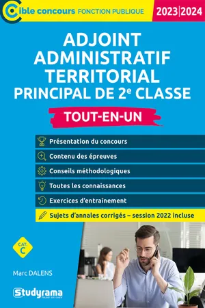 Adjoint administratif territorial principal de 2e classe - Tout-en-un - Catégorie C - Concours 2023-2024