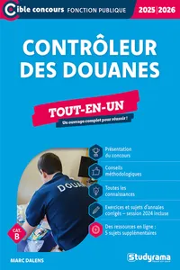 Contrôleur des douanes – Tout-en-un - Catégorie B – Concours 2023-2024_cover