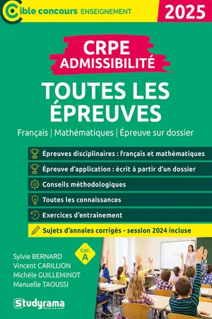 CRPE - Admissibilité - Toutes les épreuves - Concours 2025