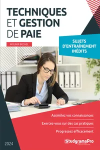 Techniques et gestion de paie - Sujets d'entraînement inédits_cover