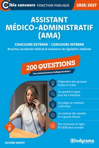 Assistant médico-administratif : 200 questions - Catégorie B - Concours 2024_cover