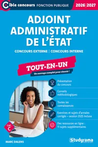 Adjoint administratif principal de 2e classe de l'État – Tout-en-un – Catégorie C – Concours 2025_cover