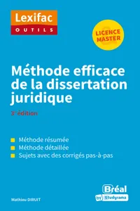 Méthode efficace de la dissertation juridique - Licence et Master_cover