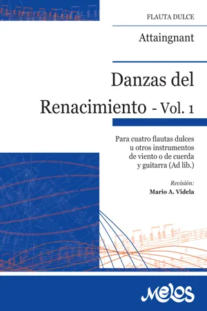 Danzas del Renacimiento Vol. 1