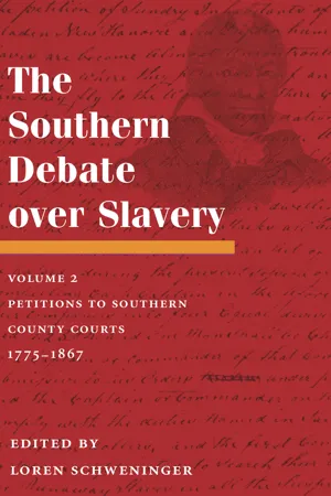 The Southern Debate over Slavery: Volume 2