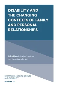 Disability and the Changing Contexts of Family and Personal Relationships_cover
