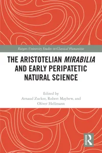 The Aristotelian Mirabilia and Early Peripatetic Natural Science_cover