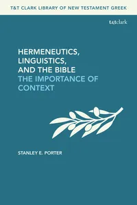 Hermeneutics, Linguistics, and the Bible