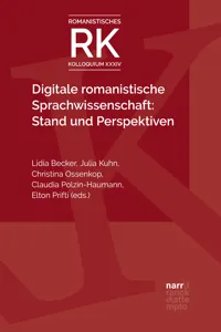 Digitale romanistische Sprachwissenschaft: Stand und Perspektiven_cover