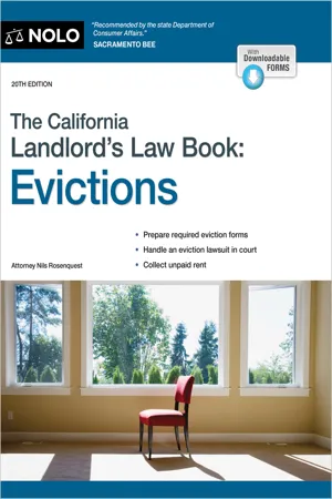 The California Landlord's Law Book: Evictions