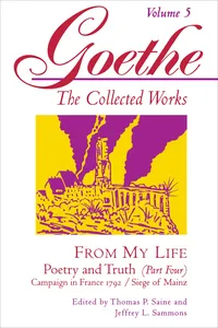 Goethe, Volume 5_cover