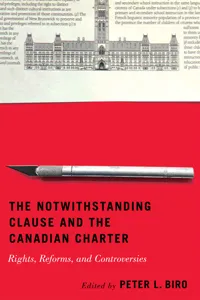 The Notwithstanding Clause and the Canadian Charter_cover