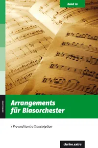 Arrangements für Blasorchester_cover