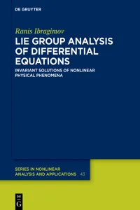 Lie Group Analysis of Differential Equations_cover