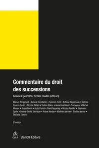 Commentaire du droit des successions_cover