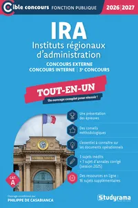 IRA : Instituts régionaux d'administration - Tout-en-un - Concours 2026–2027_cover
