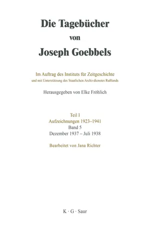 Dezember 1937 - Juli 1938