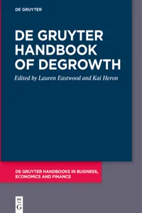 De Gruyter Handbook of Degrowth_cover