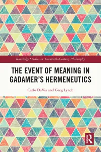 The Event of Meaning in Gadamer's Hermeneutics_cover