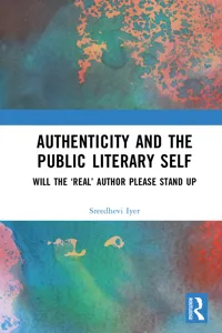 Authenticity and the Public Literary Self_cover