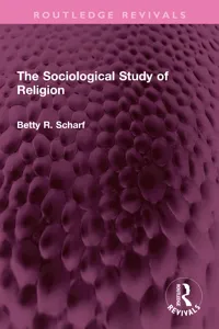 The Sociological Study of Religion_cover