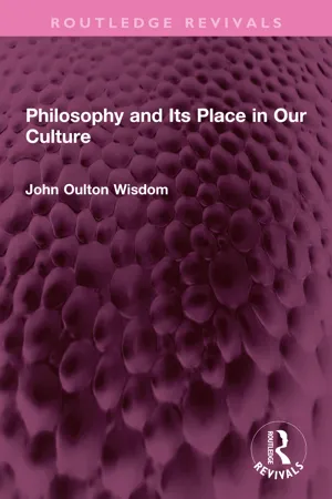 Philosophy and Its Place in Our Culture