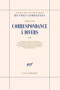 Correspondance à divers_cover