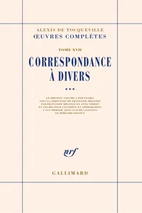 Correspondance à divers_cover