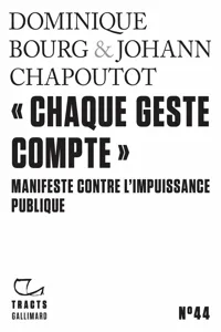 Tracts - "Chaque geste compte". Manifeste contre l'impuissance publique_cover