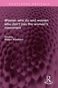 Women who do and women who don't join the women's movement_cover