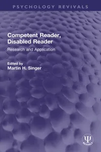 Competent Reader, Disabled Reader_cover