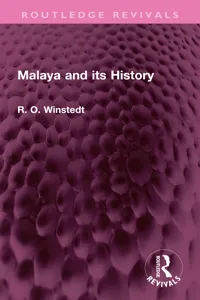 Malaya and its History_cover