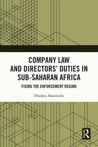 Company Law and Directors' Duties in Sub-Saharan Africa_cover