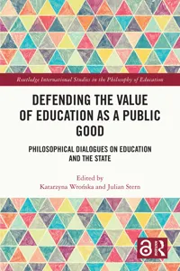 Defending the Value of Education as a Public Good_cover