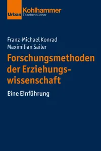 Forschungsmethoden der Erziehungswissenschaft_cover