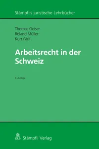 Arbeitsrecht in der Schweiz_cover