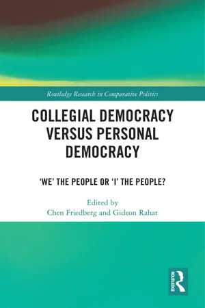 Collegial Democracy versus Personal Democracy