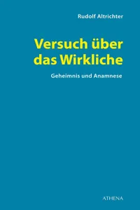 Versuch über das Wirkliche_cover