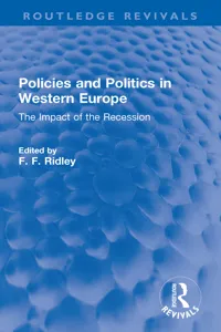 Policies and Politics in Western Europe_cover