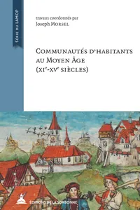 Communautés d’habitants au Moyen Âge_cover