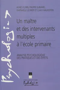 Un maître et des intervenants multiples à l’école primaire_cover