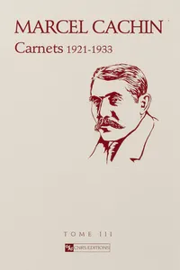 Carnets. Tome III_cover