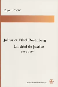 Julius et Ethel Rosenberg. Un déni de justice_cover