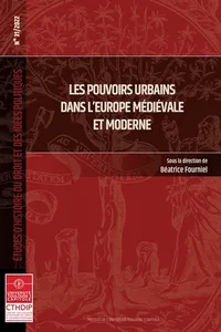 Les pouvoirs urbains dans l'Europe médiévale et moderne_cover