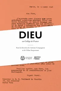 Dieu au Collège de France_cover