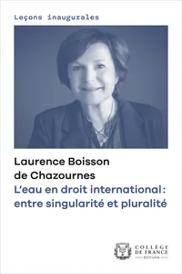 L’eau en droit international : entre singularité et pluralité_cover
